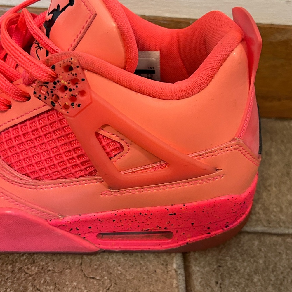 Nike Air Jordan 4 Retro Hot Punch Pink Women's - Picture 9 of 16